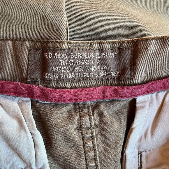 Vintage Old Navy Surplus Co Cargo Shorts Mens 32 x 11 Military Utility Outdoor - Picture 6 of 10